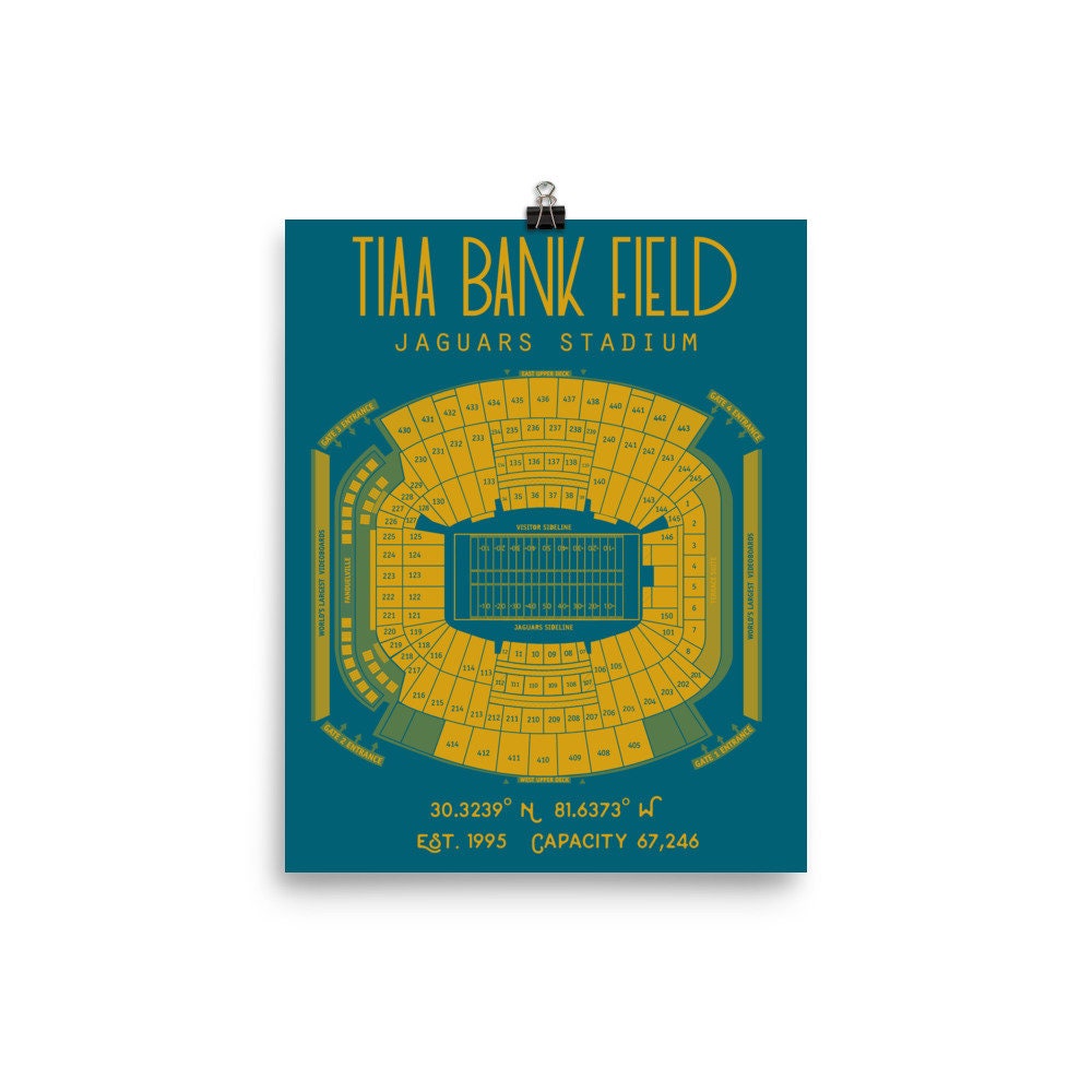 TIAA Bank Field - Jacksonville Jaguars Art Print - the Stadium Shoppe