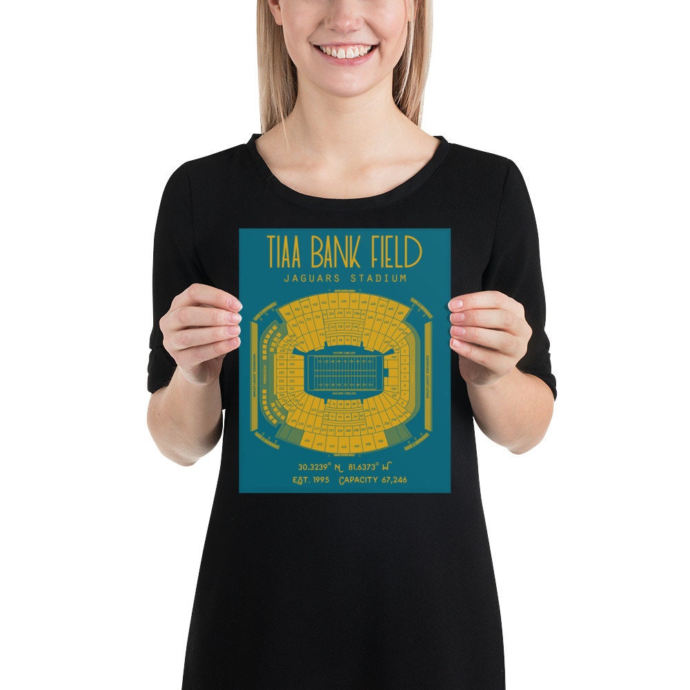 Jacksonville Jaguars TIAA Bank Field Stadium Poster 