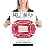 Houston Texans NRG Stadium Poster - Stadium Prints