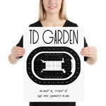 Boston Celtics TD Garden Stadium Poster Print - Stadium Prints