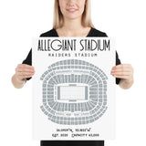 Las Vegas Raiders Allegiant Stadium Poster / Oakland Raiders - Stadium Prints