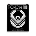 Tampa Bay Rays Tropicana Field Stadium Poster Print - Stadium Prints