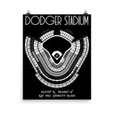 Los Angeles Dodger Stadium Poster Print - Stadium Prints