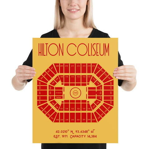 Iowa State Wrestling Hilton Coliseum - Stadium Prints
