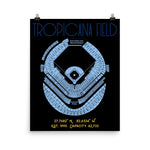 Tampa Bay Rays Tropicana Field Stadium Poster Print - Stadium Prints