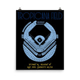 Tampa Bay Rays Tropicana Field Stadium Poster Print - Stadium Prints