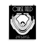 Arizona Diamondbacks Chase Field Stadium Poster Print - Stadium Prints