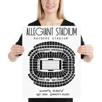 Las Vegas Raiders Allegiant Stadium Poster / Oakland Raiders - Stadium Prints