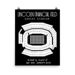 Philadelphia Eagles Lincoln Financial Stadium Poster Print - Stadium Prints