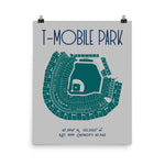 Seattle Mariners T-Mobile Park Stadium Poster Print - Stadium Prints