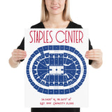 Los Angeles Clippers Staples Center Stadium Poster Print - Stadium Prints