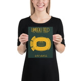 Green Bay Packers Stadium Poster | Lambeau Field - Stadium Prints