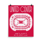 Chicago Bulls United Center Stadium Poster Print - Stadium Prints