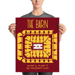 University of Minnesota The Barn Basketball Stadium Poster Print - Stadium Prints