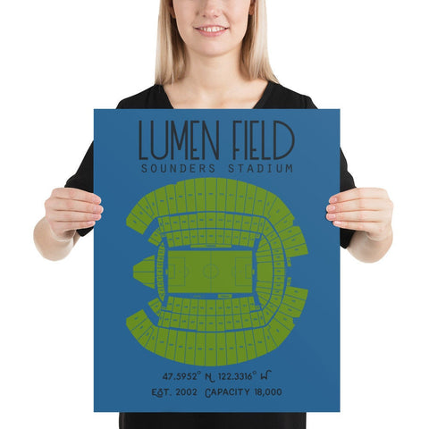 Seattle Sounders Lumen Field Poster Print - Stadium Prints