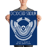 Los Angeles Dodger Stadium Poster Print - Stadium Prints