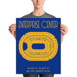 St. Louis Blues Enterprise Center Hockey Arena Stadium Poster Print - Stadium Prints