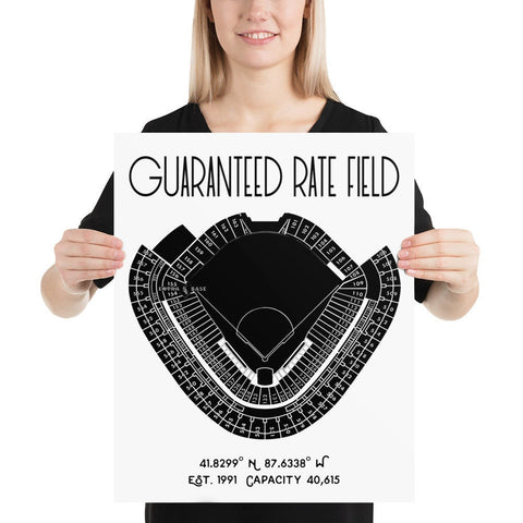 Chicago White Sox Guaranteed Rate Field Stadium Poster Print - Stadium Prints