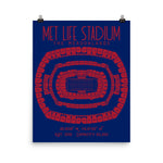 New York Giants Met Life Stadium Poster - Stadium Prints