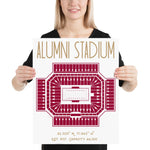 Boston College Football Alumni Stadium Poster - Stadium Prints