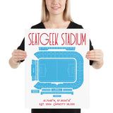 Chicago Red Stars Soccer SeatGeek Stadium NWSL - Stadium Prints