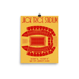 Iowa State Football Jack Trice Stadium Poster print - Stadium Prints