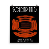 Chicago Bears Soldier Field Stadium Poster - Stadium Prints