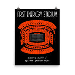 Cleveland Browns First Energy Stadium Poster - Stadium Prints