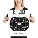 Denver Nuggets Ball Arena Poster Print - Stadium Prints