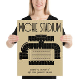 Army Football Michie Stadium Poster Print - Stadium Prints