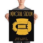 Missouri Football Memorial Stadium Poster Print Mizzou - Stadium Prints