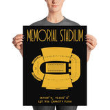 Missouri Football Memorial Stadium Poster Print Mizzou - Stadium Prints