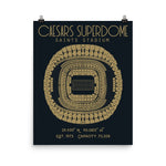 New Orleans Saints Caesars Superdome Stadium Poster Print - Stadium Prints