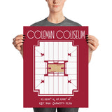 Alabama Basketball Coleman Coliseum Stadium Poster print - Stadium Prints