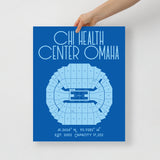 Creighton Basketball CHI Health Center Omaha Stadium Poster Print - Stadium Prints