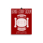 Alabama Roll Tide Bryant Denny Stadium Poster Print - Stadium Prints