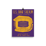 Minnesota Vikings US Bank Stadium Poster - Stadium Prints