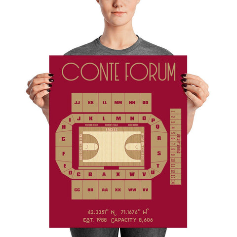 Boston College Basketball Conte Forum Poster - Stadium Prints