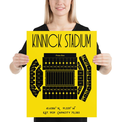 Iowa Hawkeyes Kinnick Stadium Poster Print - Stadium Prints