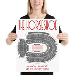 Ohio State Buckeyes Football The Horseshoe Stadium Poster Print - Stadium Prints