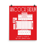 Illinois State University Hancock Stadium Poster Print - Stadium Prints