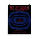 New York Giants Met Life Stadium Poster - Stadium Prints