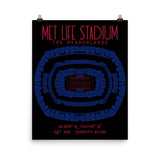 New York Giants Met Life Stadium Poster - Stadium Prints