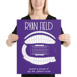 Northwestern University Football Ryan Field Poster - Stadium Prints