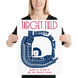 Minnesota Twins Target Field Stadium Poster Pring - Stadium Prints