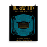 Jacksonville Jaguars TIAA Bank Field Stadium Poster - Stadium Prints