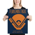 Auburn Baseball Plainsman Park Poster - Stadium Prints