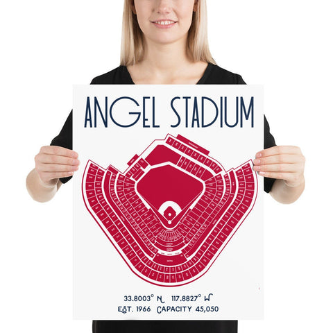 Los Angeles Anaheim Angels Stadium Poster Print - Stadium Prints