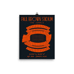 Cincinnati Bengals Paul Brown Stadium The Jungle Poster Print - Stadium Prints