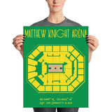 Oregon Basketball Matthew Knight Arena Poster - Stadium Prints